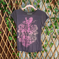 Vintage Y2K chocolate 2000s grunge royal thin femme t-shirt