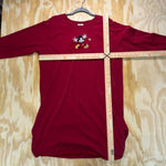 Vintage y2k mickey mouse embroidered long sleeve sleep shirt