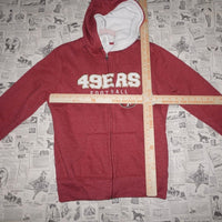 Medium - Vintage Y2K San Francisco 49ers sherpa lined hoodie