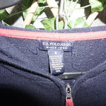 Small - Vintage Y2K U.s. polo assn. knit 2000s zip hoodie