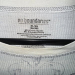 Vintage Y2K no boundaries thermal grunge skull 00 LS t-shirt