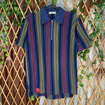 Vintage Y2K Buffy clothier quarter zip striped 90 polo shirt