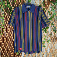 Vintage Y2K Buffy clothier quarter zip striped 90 polo shirt