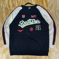 Vintage y2k south pole 2000s patches knitted sweater
