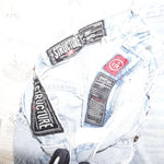 Vintage Y2K structure denim jeans workwear 2000s faded pants