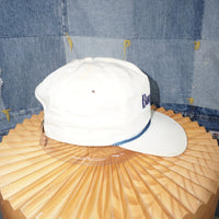 OSFA - Vintage 1990s embroidered bud dry beer promo rope hat