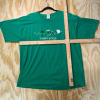 Vintage / Y2K Irish yoga drunk beer bar 2000s faded t-shirt