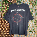 Vintage y2k megadeath world tour concert 1990s grail t-shirt