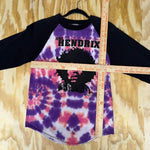Vintage y2k jimi hendrix trippy 00s tie dye baseball t-shirt