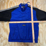 Vintage Y2K Adidas half zip pullover 1990s patch windbreaker