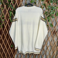 Vintage Y2K south pole embroider grunge 00s striped sweater