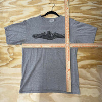 Vintage y2k aztec japan style marine military logo t-shirt