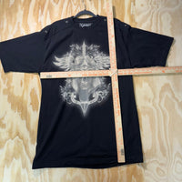 Vintage Y2K avirex rhinestone skull wings 00s grunge t-shirt