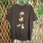 Vintage Y2K mad engine invisible man bowling character shirt