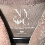 Vintage Y2K nyc velour juicy style 2000s femme zip up hoodie