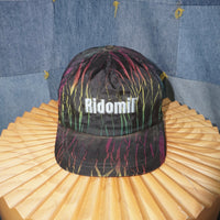 OSFA - Vintage ridomil embroider abstract cracked tiedye hat