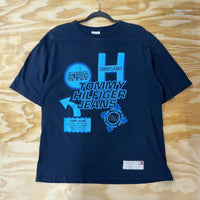 Vintage y2k tommy hilfiger futuristic style graphic t-shirt