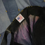 OSFA - Vintage ridomil embroider abstract cracked tiedye hat