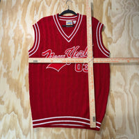 Vintage Y2K DELF knitted 1990s new york hip hop sweater vest