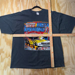 Vintage Y2K NHRA hot rod racing 00s las vegas nascar t-shirt