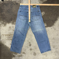 Vintage Y2K SouthPole beige tab 00s baggy faded grunge pants