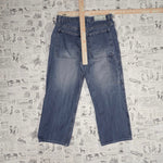 Vintage Y2K Raw edge denim carpenter 2000s baggy fade pants