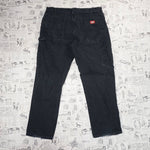 38 - Vintage Y2K Dickies workwear 00s carpenter black pants