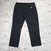 38 - Vintage Y2K Dickies workwear 00s carpenter black pants