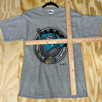 Large - Vintage y2k florida marlins MLB Pro Player grey t-shirt