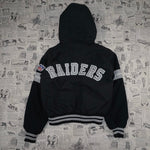 XL - Vintage Y2K Raiders team NFL chalk line puffer jacket
