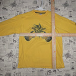Large - Vintage Y2K CRB yellow tribal guitar 00s LS T-shirt
