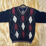 Vintage y2k regatta sport argyle 1990s golf knitted sweater