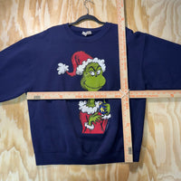 Vintage Y2K Dr. Seuss The Grinch cartoon 1990s sweatshirt
