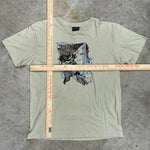 Vintage / Y2k fox racing beige motocross T-Shirt