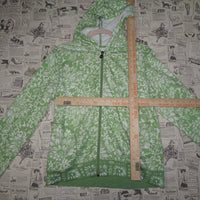 Medium- Vintage Y2K floral flower tea 2000s femme zip hoodie