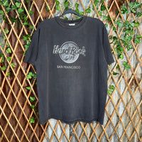 Vintage Y2K hard Rock Cafe 2000s noir San Francisco t-shirt