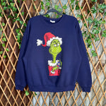 Vintage Y2K Dr. Seuss The Grinch cartoon 1990s sweatshirt