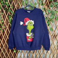 Vintage Y2K Dr. Seuss The Grinch cartoon 1990s sweatshirt