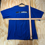 Vintage Y2K Adidas logo spellout 3 stripes 2000s t-shirt