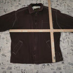 Large - Vintage Y2K Workwear brown faded 1990s heavy jacket