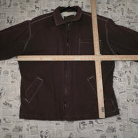 Large - Vintage Y2K Workwear brown faded 1990s heavy jacket