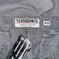 Vintage / Y2k ecko unltd grey jorts 2000s era hip hop shorts