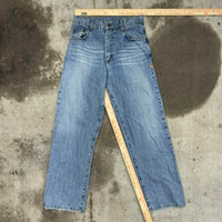 Vintage y2k hurley light wash embroidered surf denim jeans