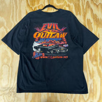 Vintage y2k skull skeleton evil outlaw 2000s racing t-shirt