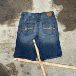 Vintage Y2K ECKO UNLTD baggy 00s embroider jean shorts jorts