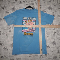 Medium-Vintage Y2K surf krazys restaurant bar 80s SS t-shirt
