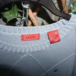 XL - Vintage Y2K IZOD embroidered 2000s knit argyle sweater