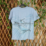 Vintage Y2K seven seas whale watch aop wraparound 90s tshirt