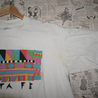 XL - Vintage Y2K Santa Fe vacation abstract art 90s t-shirt