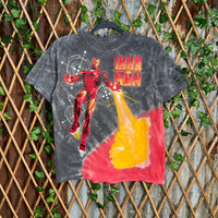 Vintage Y2K Iron Man 2 movie promo marvel comic MCU t-shirt